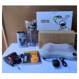 J2 - MASSAGER, PET LEASH SET, POWER DRILL, MORE