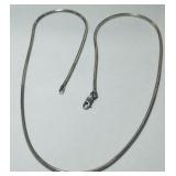STERLING SILVER 20INCH SNAKE CHAIN 12.80GRS