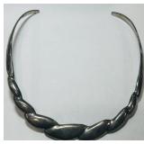 STERLING SILVER CHOKER NECKLACE 46.00GRS