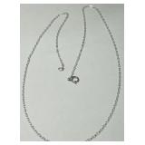 STERLING SILVER 18INCH CHAIN .80GRS