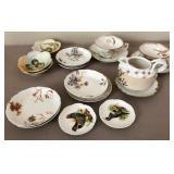 J2 - VINTAGE PORCELAIN CUPS & SAUCERS, PLATES(A62)