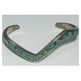 STERLING SILVER CUFF BRACELET 18.70GRS