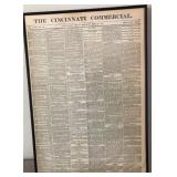 J2 - VINTAGE NEWSPAPER FRAMED (A50)