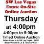 Thurs.@4pm - Southwest Las Vegas Estate Online Auction 6/18
