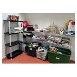 J1 - SHELVING UNIT, DECORATIONS, HOME DECOR
