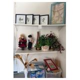 J1 - FRAMED ART, DOLLS, FAUX GREENERY, MORE (G15)