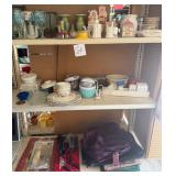 J1 - GLASSWARE, PLATES, CANDLE HOLDERS, MORE