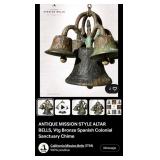 J1 - ANTIQUE SPANISH COLONIAL STYLE MISSION BELLS