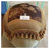 J1 - ROUND FRINGED OTTOMAN (L52)