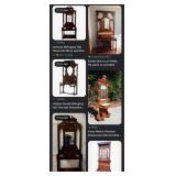 J1 - VICTORIAN WOOD HALL STAND (K18)