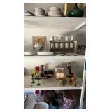 J1 - CANDLE HOLDERS, DISHWARE, CUPS & SAUCERS