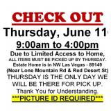 AUCTION PICK UP DAY & HOURS