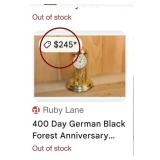 J1 - ANNIVERSARY CLOCK WITH GLASS DOME (L51)