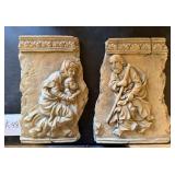 J1 - TWO PIECES BAS RELIEF WALL DECOR (K48)