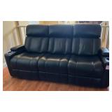 N2 - BLACK POWER RECLINER SOFA