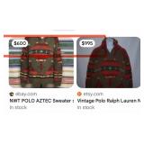 N2 - POLO LAMBS/MERINO WOOL SWEATER SIZE XL (M121)