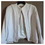 N2 - ELEGANT NORDSTROM WHITE BLAZER SZ L (B4)