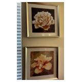 N2 - FRAMED FLORAL ART PAIR