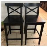 N2 - TWO MATCHING COUNTER HEIGHT CHAIRS (K72)
