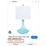 N2 - ART GLASS TABLELAMP WITH SHADE (L5)