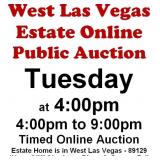 WELCOME TO OUR TUES. @4pm ONLINE PUBLIC AUCTION