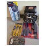 N2 - TOOL POUCH, DRILL BITS, WIRE BRUSHES, MORE