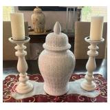 N2 - GINGER JAR, CANDLESTICKS, TABLE RUNNER (K2)