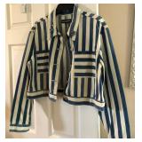 N2 - TRENDY STRIPED DKNY JACKET SZ L