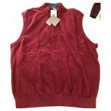 N2 - NEW BURGUNDY SWEATER VEST SZ XL
