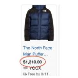 N2 - THE NORTH FACE PUFFY JACKET SIZE XXL (M102)
