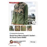 N2 - THE NORTH FACE CAMO JACKET SIZE XL (L54)