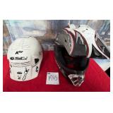 502 - LOT OF TWO RACING HELMETS (M45)