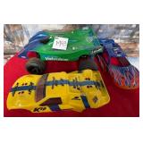 502 - RC CAR & TWO CAR SHELLS (M43)