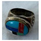 502 - STERLING SILVER RING (C13)