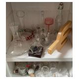 43 - NEW WMC DECANTERS, MIXED GLASSWARE, MORE