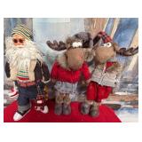 502 - SANTA CLAUS & MOOSE CHRISTMAS DECOR (M56)
