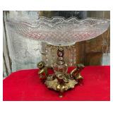 408 - VINTAGE PEDESTAL CENTERPIECE DISH (S8)