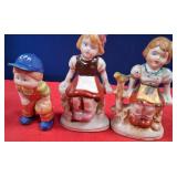 N - THREE COLLECTIBLE FIGURINES (N105)