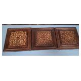 11 - THREE PIECES FRAMED WALL DECOR (L39)