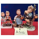 N - THREE GOEBEL HUMMEL FIGURINES (ONE AS-IS)