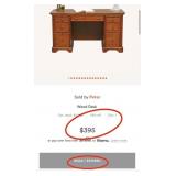 11 - HOME OFFICE DOUBLE-PEDESTAL DESK
