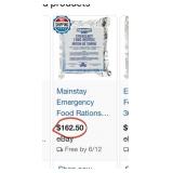11 - PACKS OF MAINSTAY EMERGENCY FOOD RATIONS (B5)