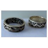 502 - TWO SILVER RINGS (C20)