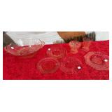 11 - MIXED VINTAGE GLASS PLATES & BOWLS (C3)