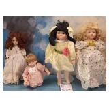 81 - LOT OF FOUR COLLECTIBLE DOLLS (Z202)