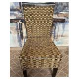 502 - WICKER ACCENT CHAIR (M23)