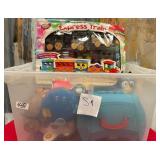 408 - BIN OF TODDLER TOYS (S1)