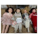 81 - LOT OF FOUR COLLECTIBLE DOLLS (Z20)