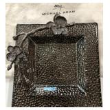 464 - MICHAEL ARAM BLACK ORCHID SNACK DISH (A12)