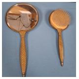 11 - VINTAGE BRUSH & MIRROR SET (L72)